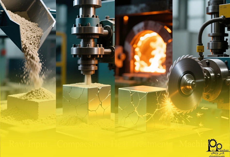 مراحل اصلی تولید محصولات در مهندسی مواد